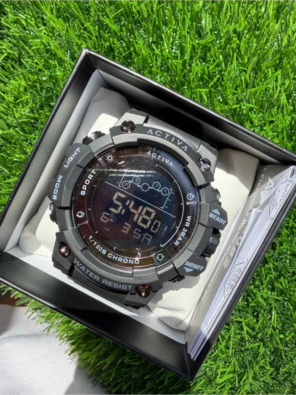 Brand New in Box — Activa by Invicta Digital Sport Watch (50mm Rugged Black Case